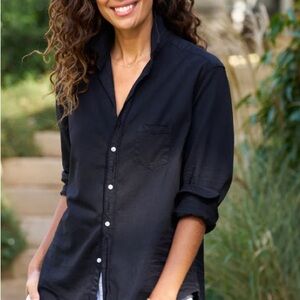 Frank & Eileen "Eileen" Relaxed Button Up Shirt Famous Denim Black Large M